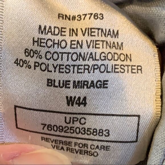 Savane Men's blue mirage cargo hiking elastic sides shorts 44 - Picture 4 of 6